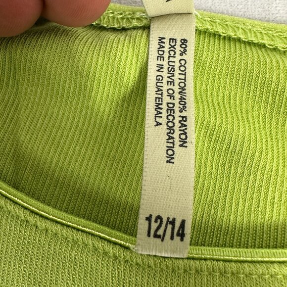 White Stag Womens Green Long Sleeve Top Size 12/14 Lightweight Cotton Blend - Picture 4 of 7